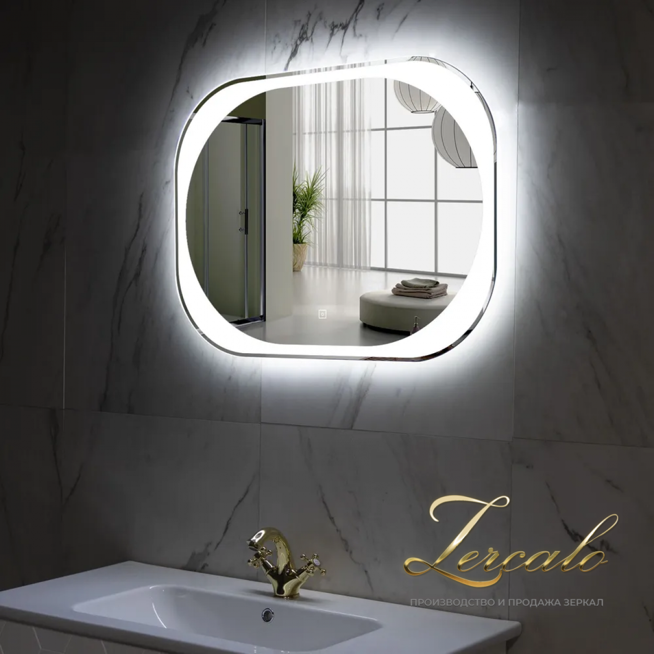 Anna зеркало прямоугольное 80x60, 60x80, 80x80